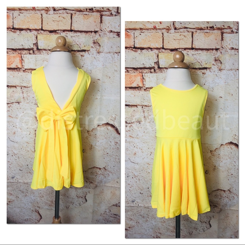 •❌ PICK•FINAL•A Ray Of Sunshine V-Back Bow Dress - Picture 4 of 9